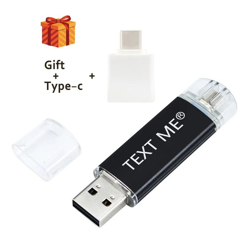 USB флеш накопитель TEXT ME 64 ГБ usb2.0 3 в 1 OTG 4 8 16 32 OTG|USB флэш-накопители| |