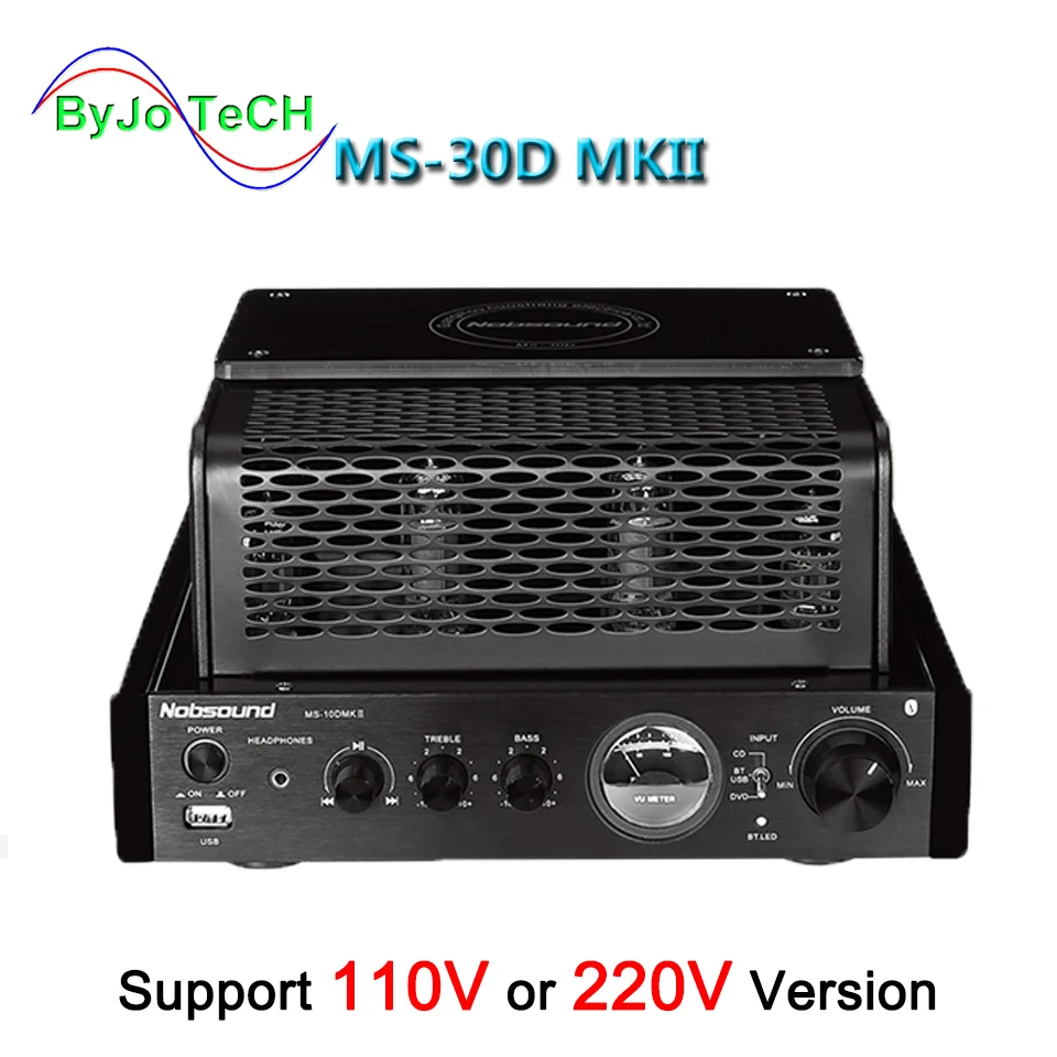 Ламповый усилитель Nobsound MS-30D MKII Bluetooth поддержка 110 В 220 2 1 каналов | Электроника