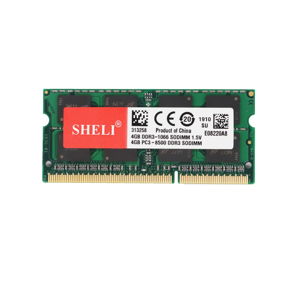 SHELI 4GB 2RX8 DDR3L 8500S 1 5 V 1066Mhz SODIMM RAM память ноутбука|Оперативная память| |