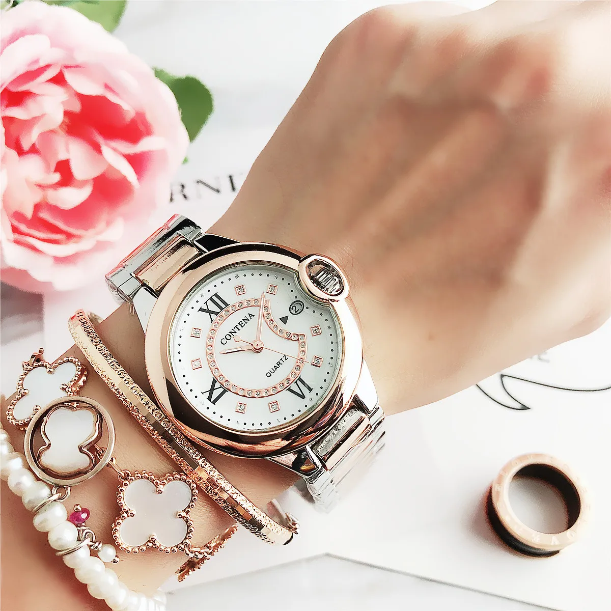 7101 calendar night light ultra thin alloy student electronic watch factory direct sale |