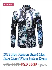 Прямая поставка camisa masculina мужская Повседневная рубашка с длинными рукавами и принтом Повседневная приталенная Мужская рубашка camisa social masculina