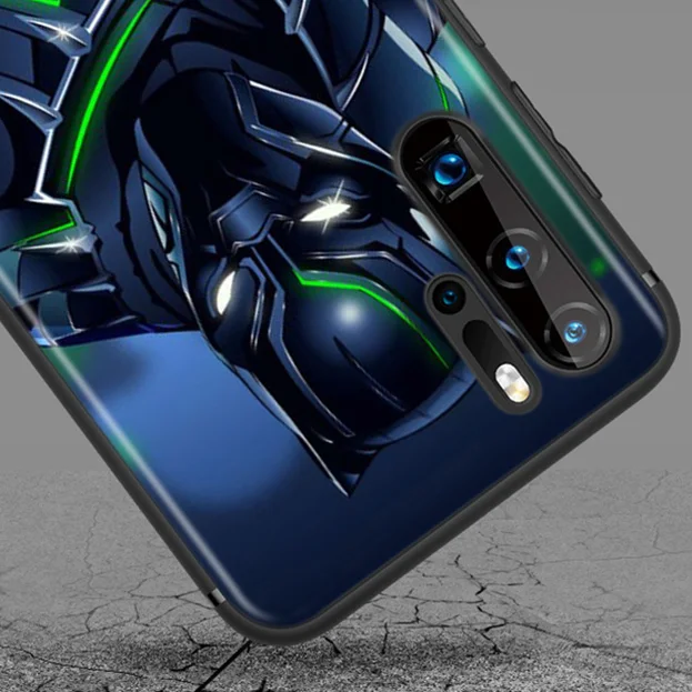 

Black Panther Marvel Avengers Super Hero For Huawei P50 P40 P30 P20 P10 P9 P8 Lite E Mini Pro Plus 5G TPU Silicone Phone Case