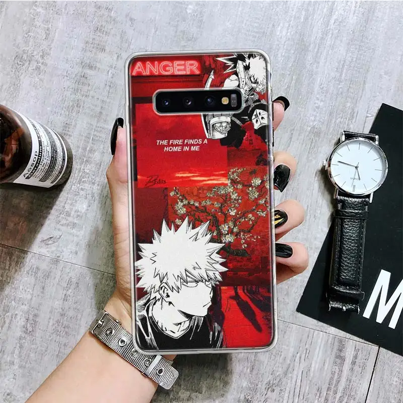 Чехол моя геройская Академия Bakugou Katsuki для телефона Samsung Galaxy A50 A70 A40 A30 A20S A10 Note 20 Ultra