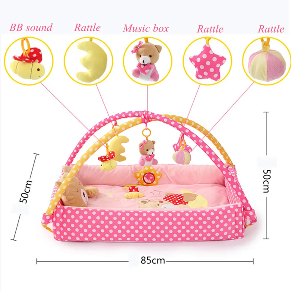 Многофункциональный Мобильный коврик для детской кроватки детский игр в