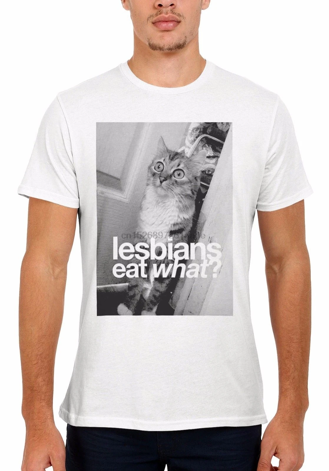 Lesbies Eat What Pussy Cat Kitten мужской женский жилет унисекс футболка 1351 Новые футболки
