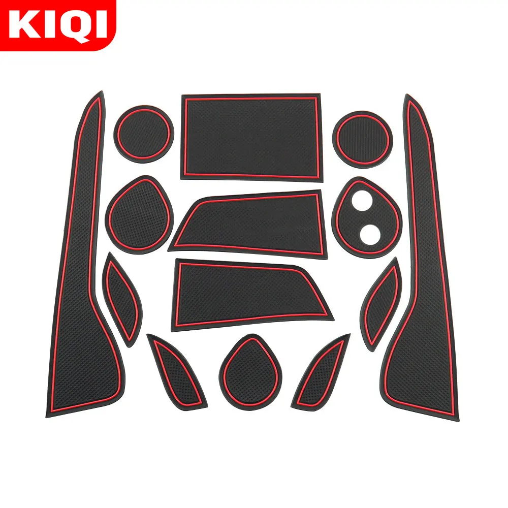 Car Anti Slip Gate Slot Pad Mat Non-slip Door Groove Mats for Toyota C-HR CHR C HR 2016 2017 2018 2019 Auto Accessories |