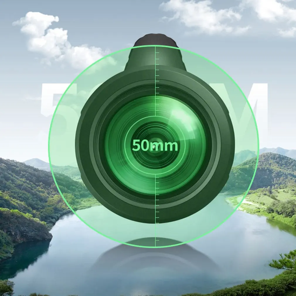 

10X Monocular Zoom 40X60 Military Hunting Optical Travel Powerful Monocular HD Professional Display for Smart Phone