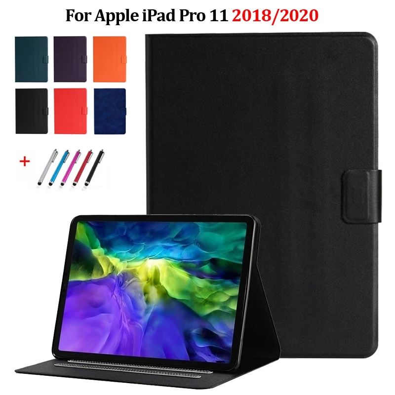 Тонкий чехол для iPad Pro 11 кожаный кошелек защитный планшета Funda 2020 2018 +