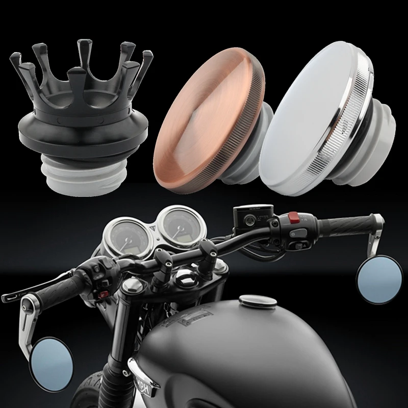 

Fit for Triumph T100 Thruxton 900 Scrambler Bonneville Se 2001-2021 Motorbike Fuel Gas Tank Cap Vented Oil Cover Aluminum Trim