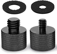 mic screw adapter with rubber pads thread 58 to 14 adapter and 58 to 38 adapter set for microphone stand to tripod and came