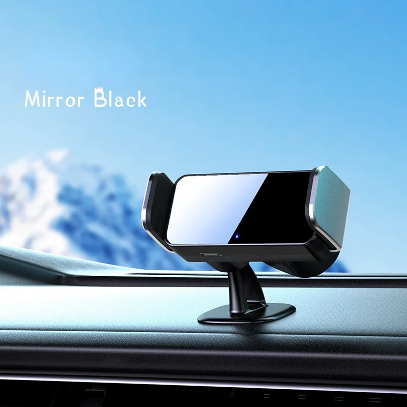 

Car Electric Mobile Phone Holder, Car Navigation Air Outlet Smart Holder, Car Aluminum Alloy Instrument Panel Holder