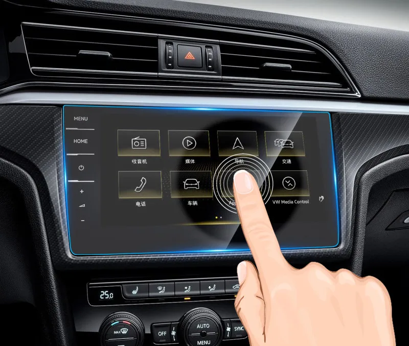 Защитная пленка из закаленного стекла для Volkswagen VW экран 6 5 дюйма 8 дюймов