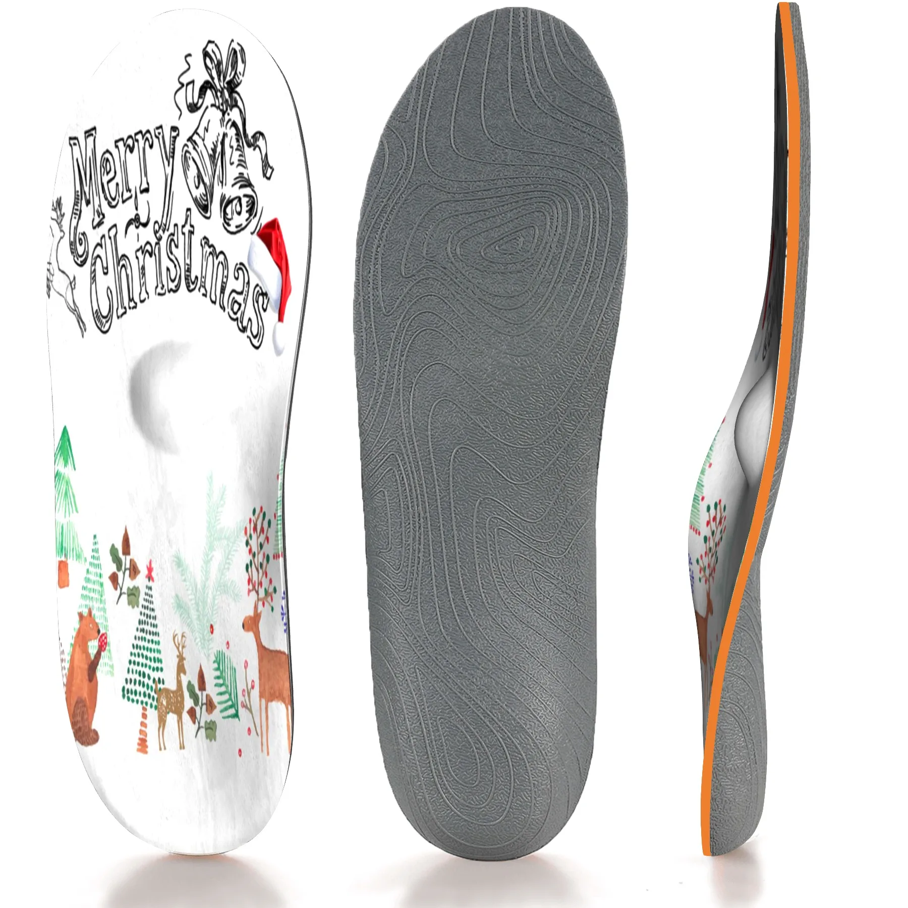 

Christmas Plantar Fasciitis Pain Relief Insole Orthopedic Arch Support Insole Flat Foot Orthotic Pad Men and Women