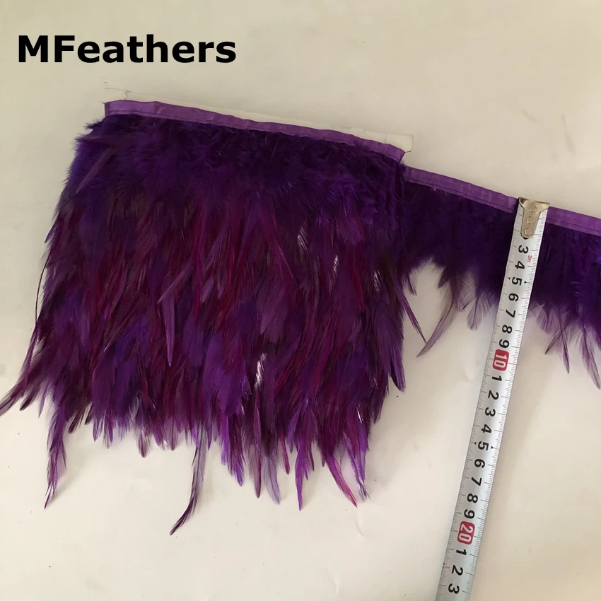 10 ярдов бежевое седло отделка из перьев 8-13 см 3-5 дюймов Высота петушиные перья feahter отделка с тесьмой по краю Карнавал Декоративные
