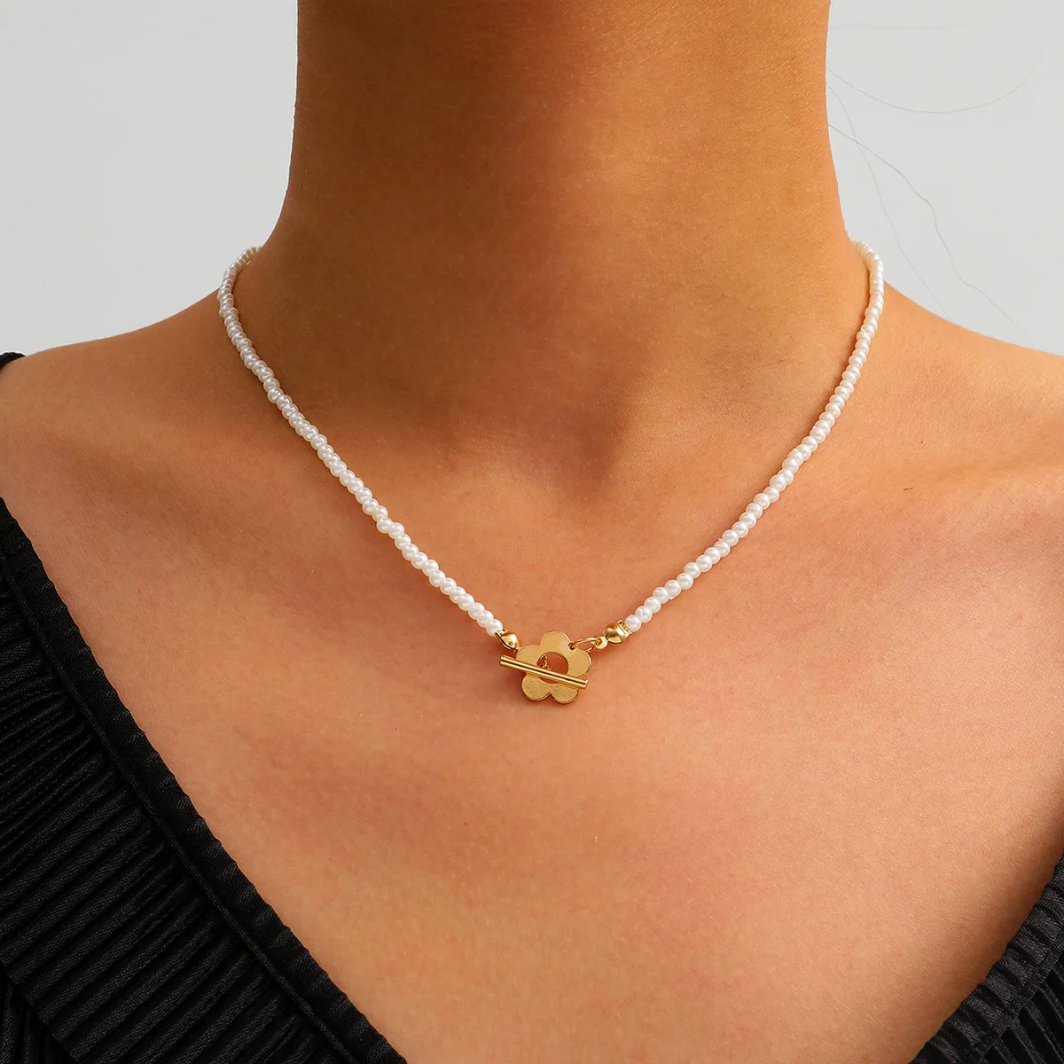 

Delicate Jewelry Necklace Fashion Women Gifts Small Simulated Pearls Necklace For Party Wedding 2020 Hot Selling