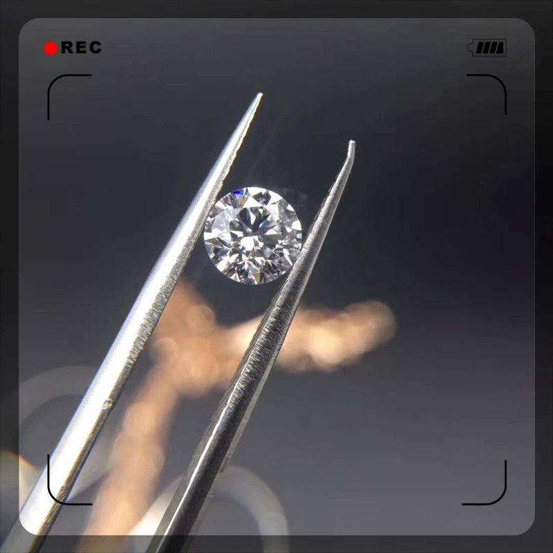 Свободный Moissanite 0 5ct карат 5 мм E F цвет круглый бриллиант ювелирное изделие кольцо