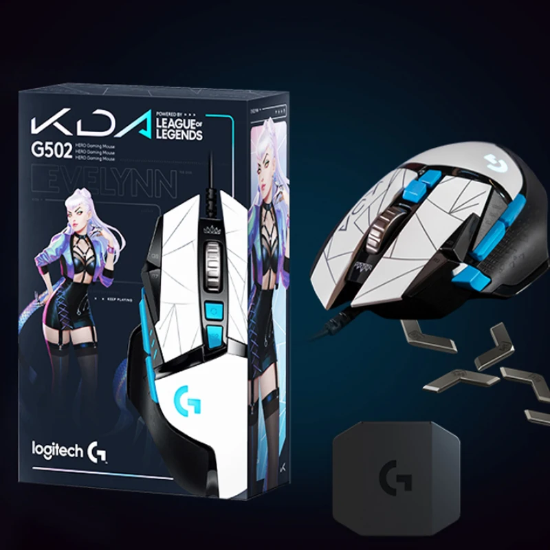 Logitech G502 HERO K/DA Gaming Mouse 100-25 600 DPI RGB Optical USB Wired PC Mice High-performance | Компьютеры и офис
