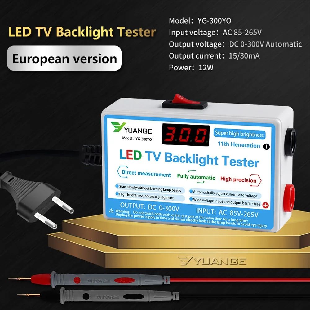 

LED Lamp and TV Backlight Tester Multipurpose LED Strips Beads Test Tool Measurement Instruments NEW LED Tester 0-300V Output