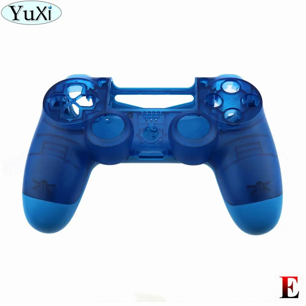 E YuXi для sony для PS4 Pro тонкий контроллер пластик JDS 040 JDM-040 чехол Передняя Задняя крышка корпус с кнопками мод комплект - Цвет: E