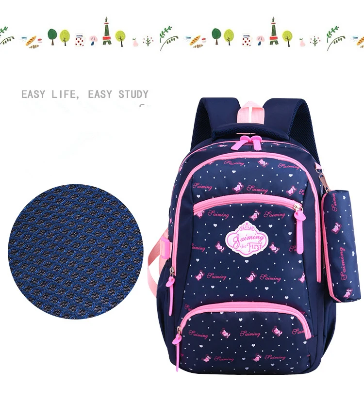 Сумки для девочек, детские рюкзаки для подростков, школьный легкий Водонепроницаемый Школьный рюкзак, Детские ортопедические школьные сумки mochila