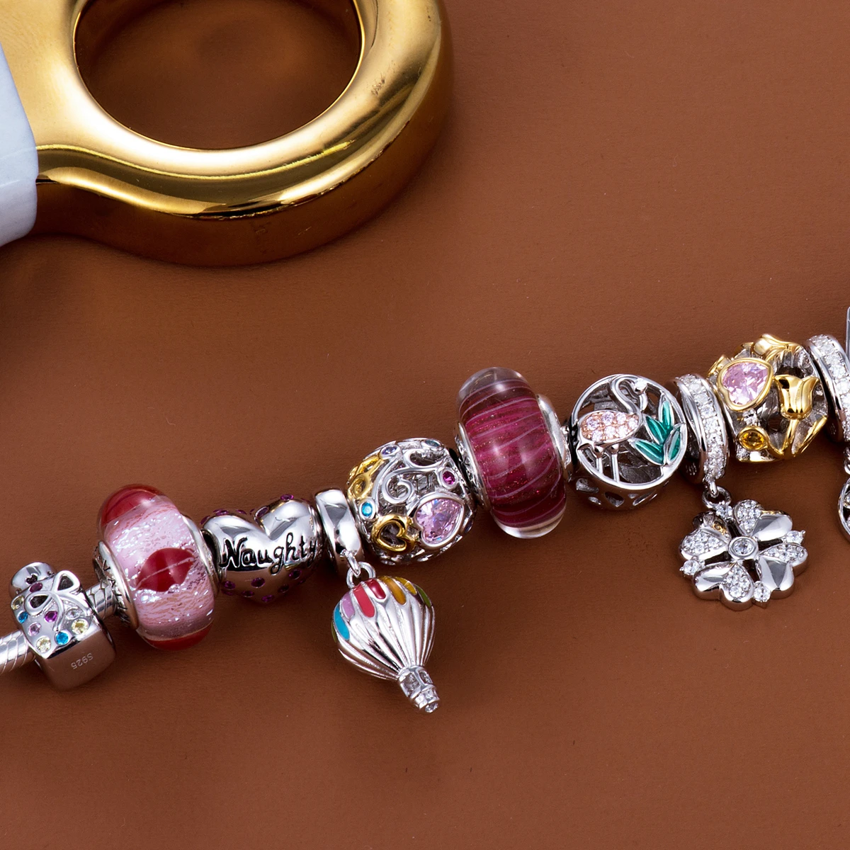 Video! nice and naughty heart 925 Sterling Silver beads charms fit Bracelets &amp Bangles Never change color DDBJ022 | Украшения и