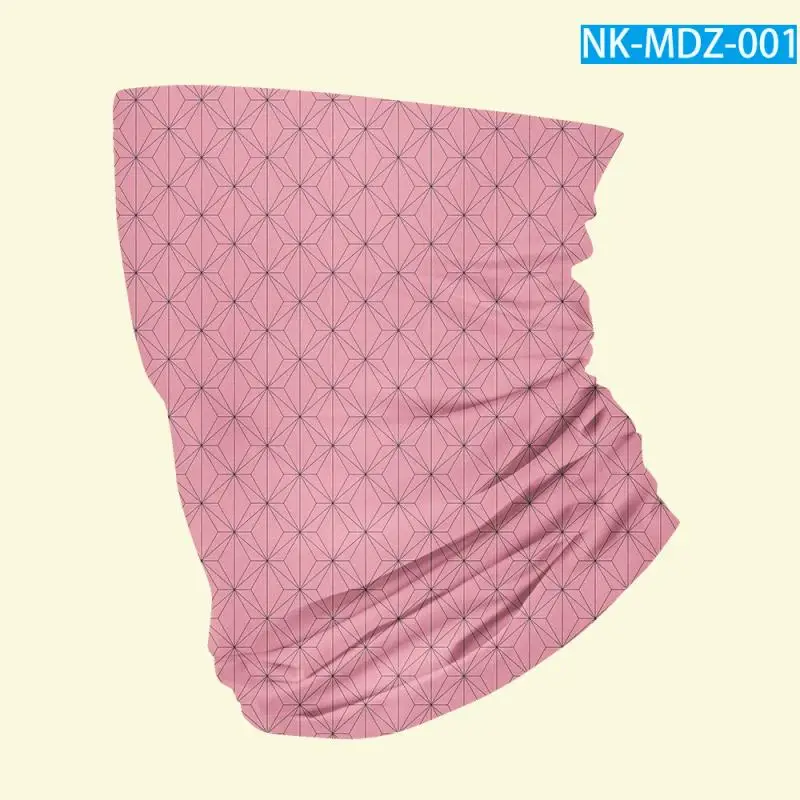 

Adult Sunscreen Scarf Dustproof Anti-Haze Head Scarf Riding Kimetsu No Yaiba Anime Demon Slayer Cosplay Accessory