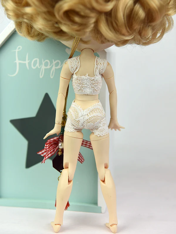 Одежда Blyth Dolls, нижнее белье, костюм, кружевной бюстгальтер и трусики, подходит для Blyth кукла 1/6, обычный, суставный, Azone, Licca Body, ледяная кукла
