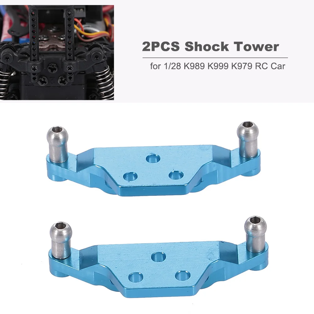 2 шт. металлическая ударная башня 1: 28 гоночная Багги Запчасти для WLtoys K979 K989 K999 1/28 RC
