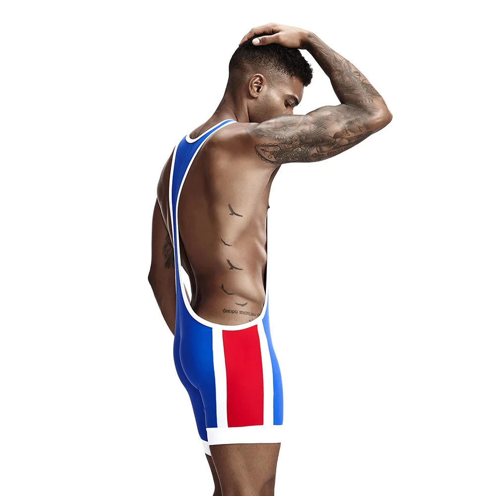 Tauwei Man Full Body Leotards Wrestling singlet Mens Body Building Swimsuit Gym Bodywear Man Tight Swimwear
