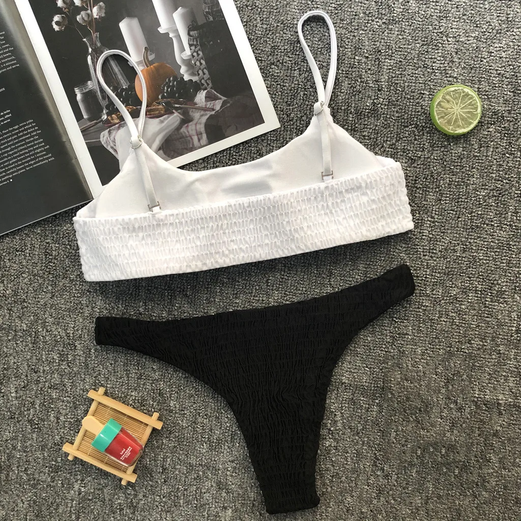 Бикини 2020 женские купальные костюмы женский белый бикини топ желтый комплект