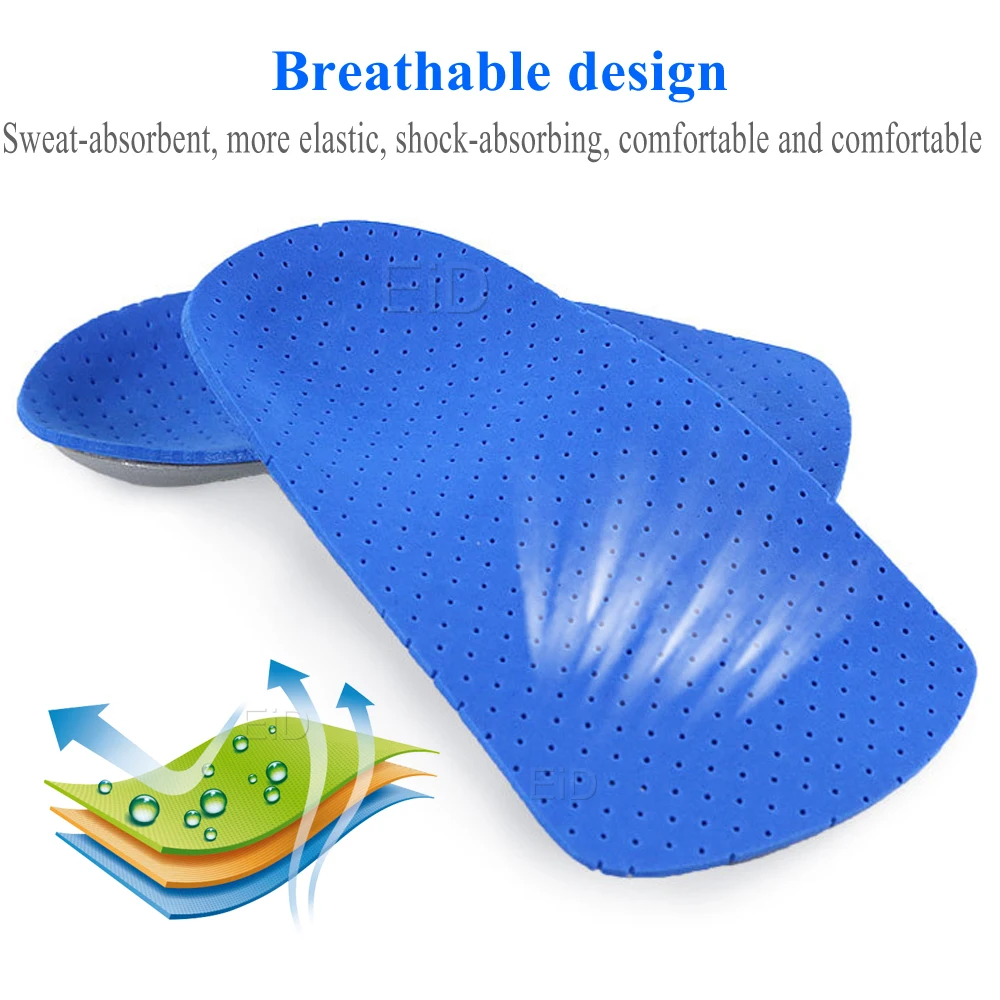 Ортопедические Полустельки из ЭВА длина 3/4 для плоскостопия каблука стелька