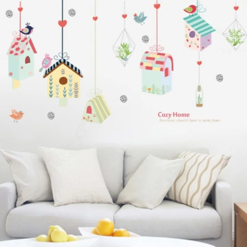 

Children Cartoon Sticker Waterproof Kawaii PVC Wall Stickers Kids Room Decoration Wall Art Window Closet Decor Christmas Gift