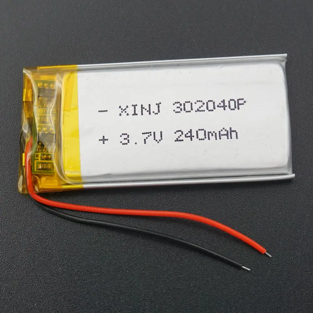 XINJ 3 7 V 240mAh литий полимерная аккумуляторная батарея ионный Литий полимерный