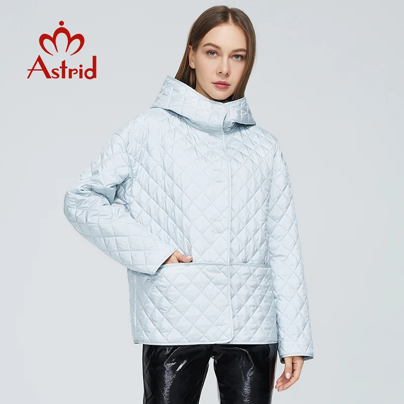 Женская стеганая куртка Astrid с капюшоном на молнии и карманом, цвет в ...