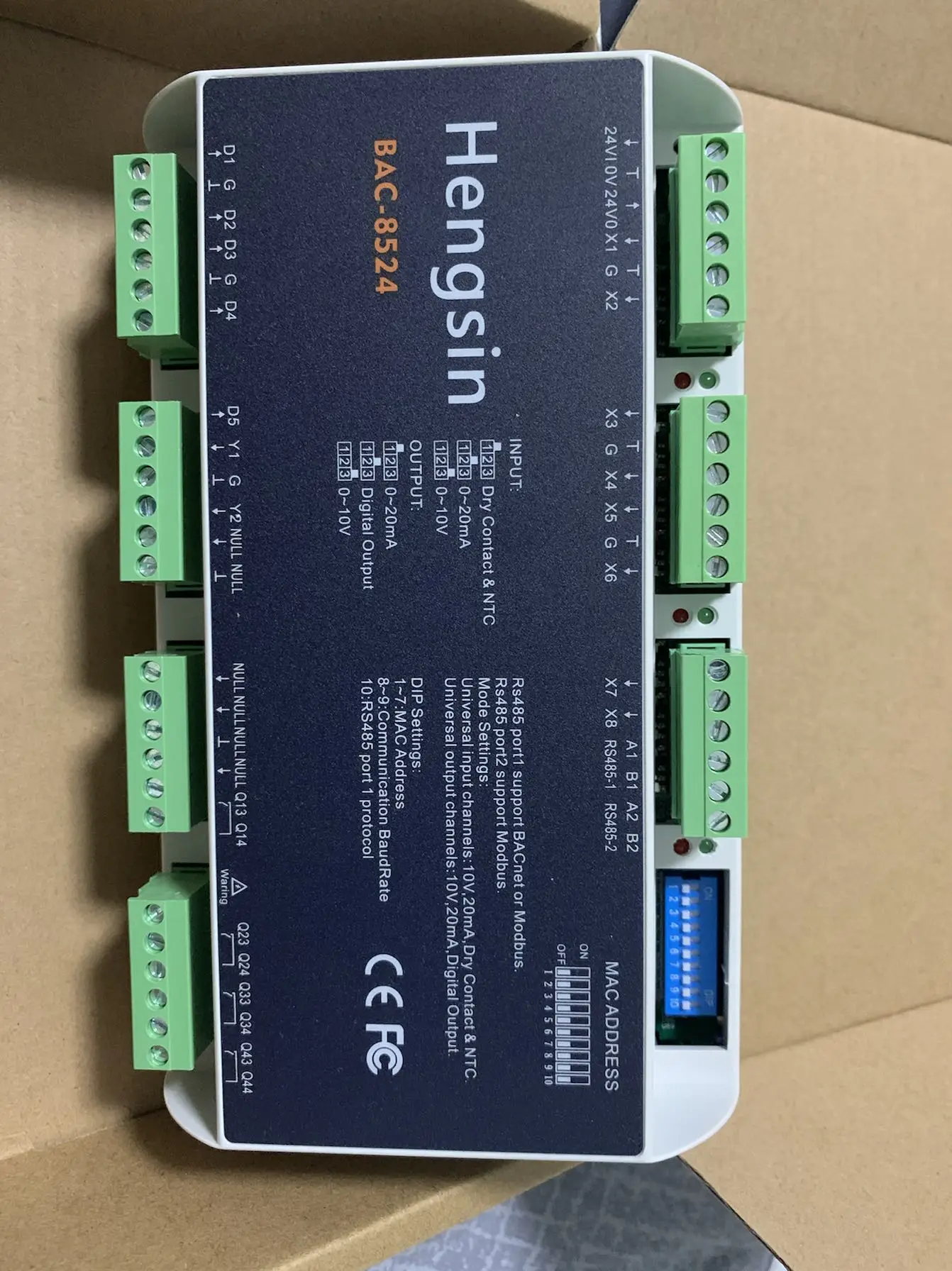 

Программируемый контроллер постоянного тока Bacnet