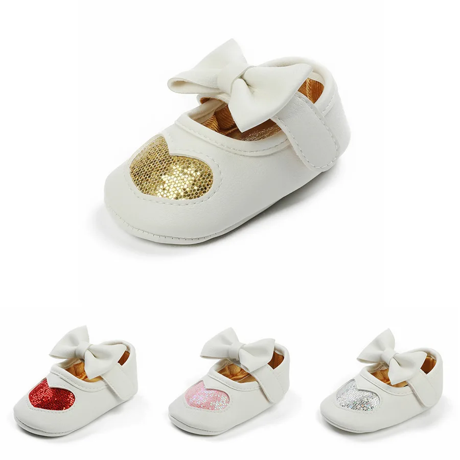 

Обувь для новорожденных девочек, обувь на мягкой подошве для малышей, нескользящая обувь для принцессы в помещении