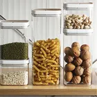 Пищевой контейнер, коробка для хранения, домашняя прозрачная герметичная банка для зерен, емкость для хранения, пластиковая емкость для хранения, сахарница, банки для специй, домашние