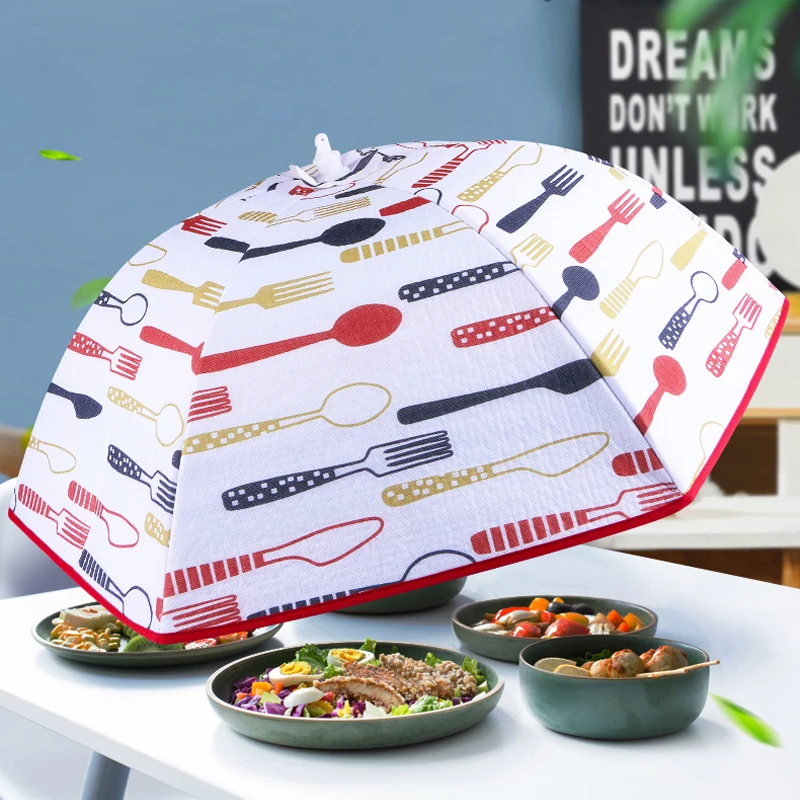 

70 Cm Insulated Meal Cover Foldable Leftover Food Duster Kitchen Storage Organizer Umbrella Table Tools Home Supplies