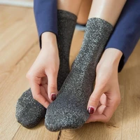 korean womens style gold and silver silk material womens fashion socks solid color glitter shiny high elastic fashionable sock