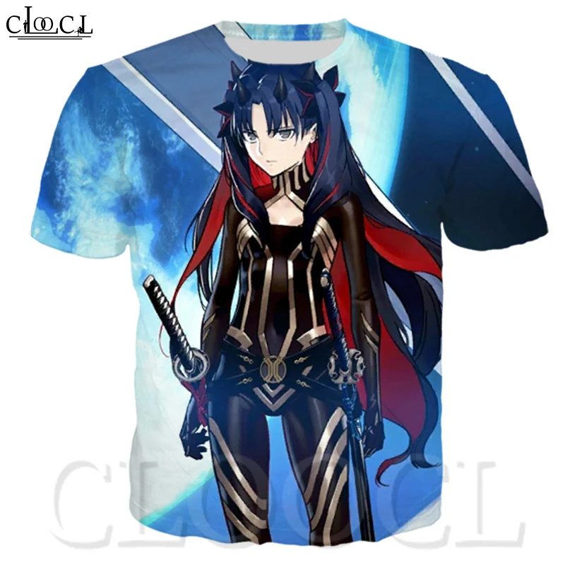 Мужская футболка с коротким рукавом CLOOCL Fate/stay Night модная и повседневная одежда