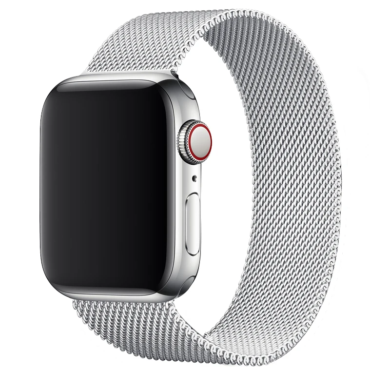 Ремешок для Apple watch band 44 мм 40 38 42 металлический магнитный браслет из нержавеющей