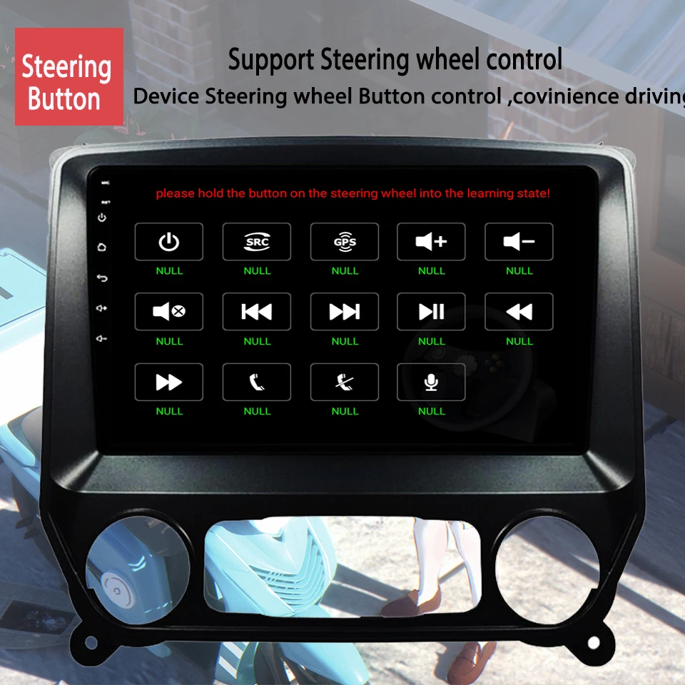 Автомобильная радиостанция 2Din Android 11 для Chevrolet Colorado Silverado 3 2013-2019 с навигацией GPS, плеером кассет и компьютером-планшетом.