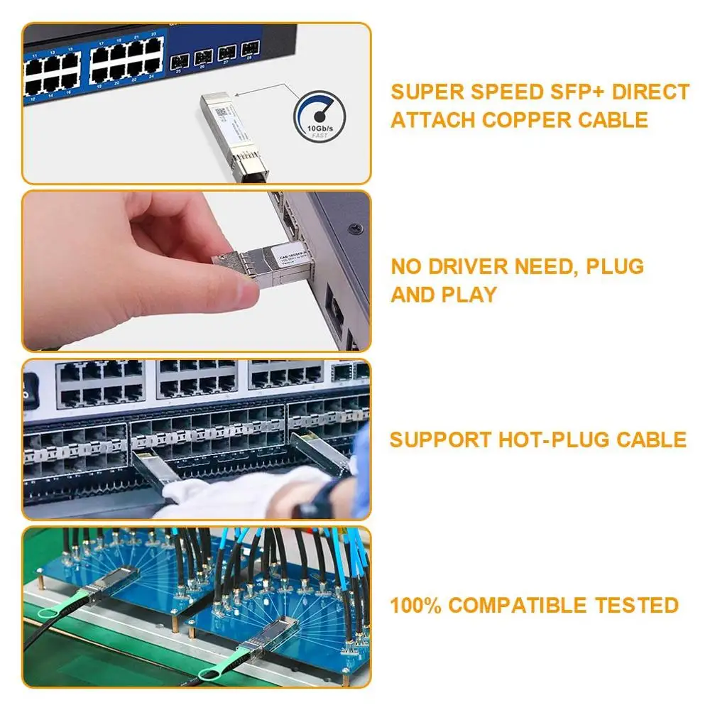 Для Mellanox 2 метра 10G SFP + прямой медный кабель Twinax | Мобильные телефоны и аксессуары