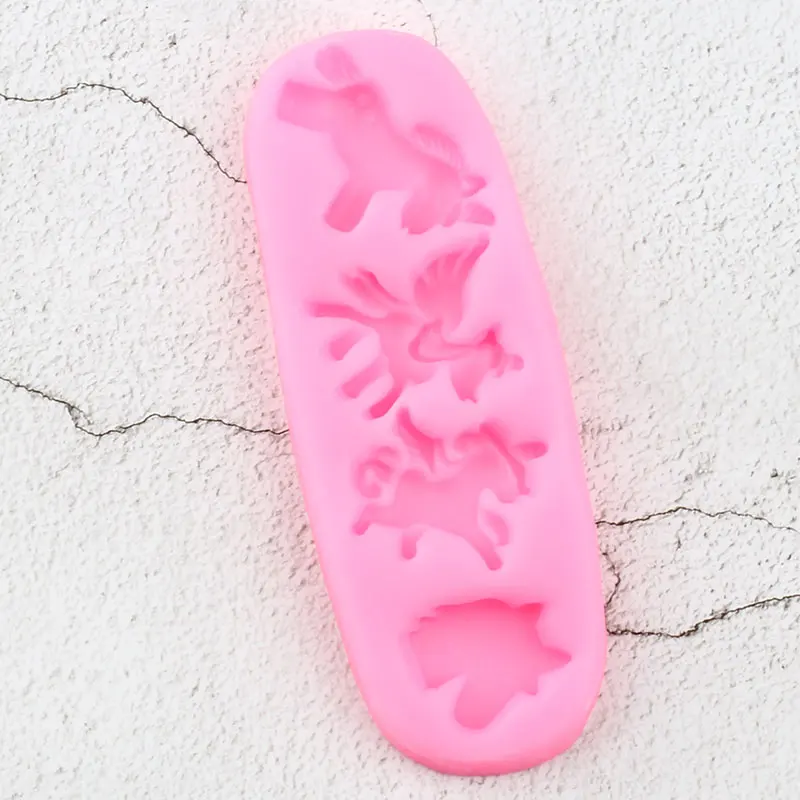 Силиконовые формы единорога для детского дня рождения помадка кекса инструменты