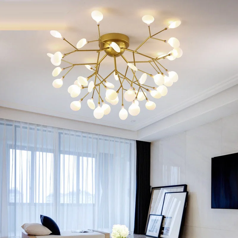 

Современная потолочная светодиодная люстра, освещение для гостиной, спальни, креативные домашние осветительные присветодиодный ы, 220 В пер...