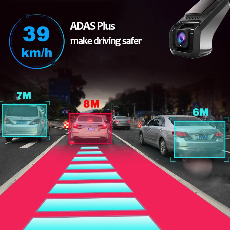 Скрытый умный Автомобильный видеорегистратор X9 ADAS с Wi Fi мини камера 1080P HD