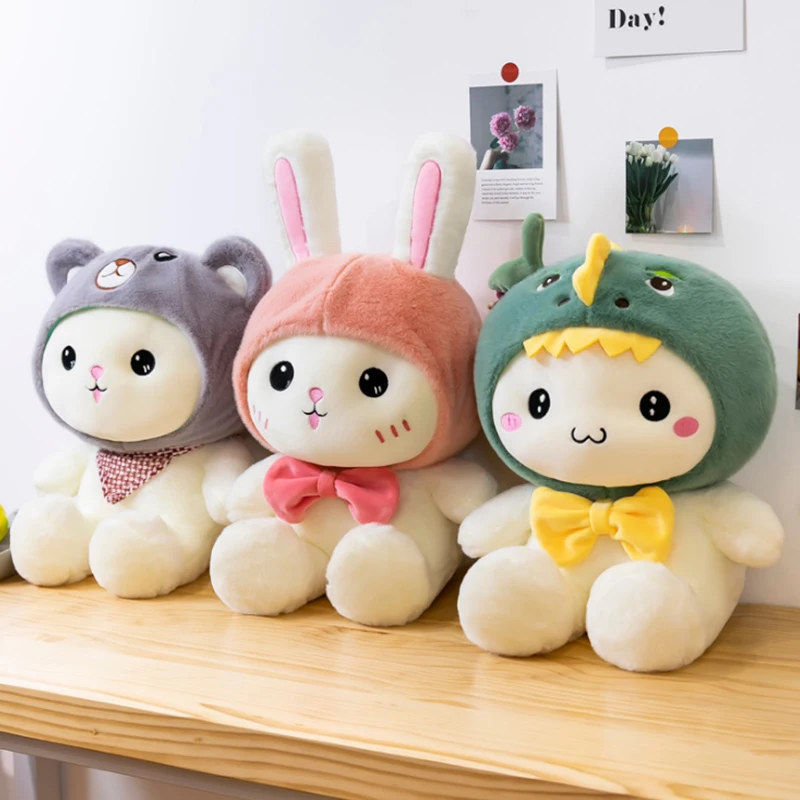 26 50 см Новинка Мягкая одежда с принтом милой Сменные кролик кукла талисман