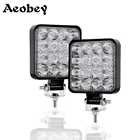 Светодиодная фара для автомобиля, 4x4, 48 Вт, 16 дюймов, 12 В, 24 В