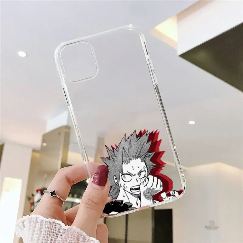 

Anime My Hero Academia Phone Case Transparent soft For iphone 5 5s 5c se 6 6s 7 8 11 12 plus mini x xs xr pro max