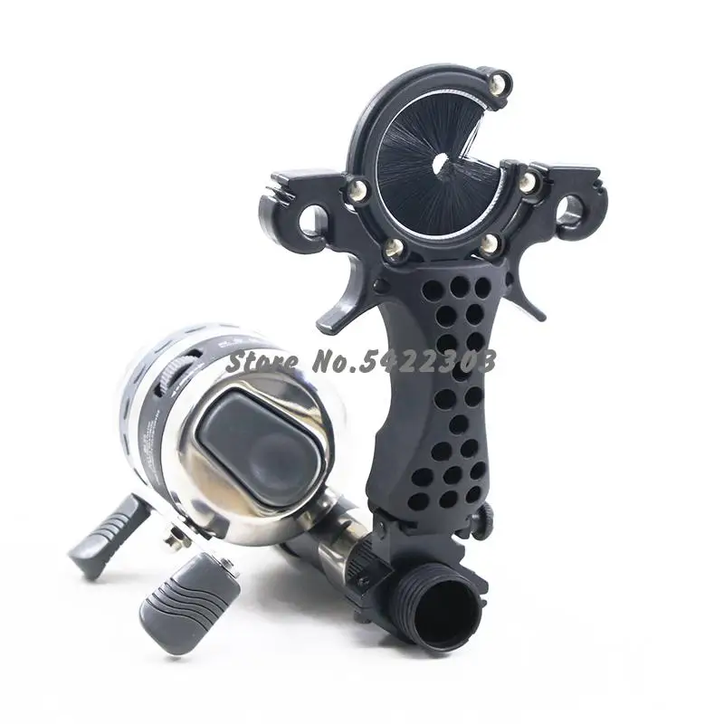 

Fishing Slingshot Set Hunting Catapult Suit Fishing Reel+dart+rubber Tube Outdoor Shooting Slingshot With Arrow For Catch Fish